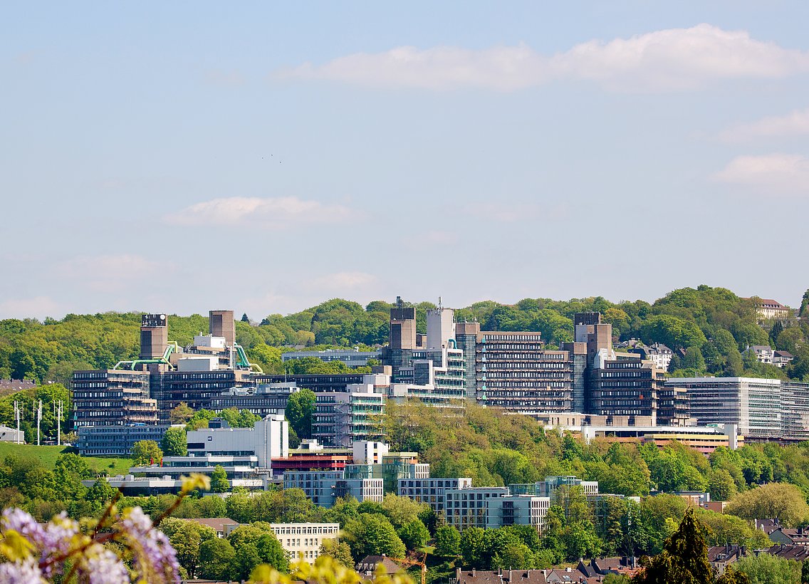 Panoramaaufnahme des Campus Grifflenberg